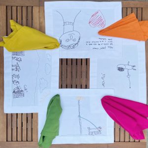 Individuales Dibujos Niños